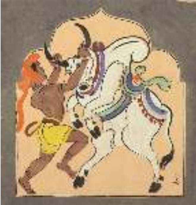 Bull Handler by Nandlal Bose